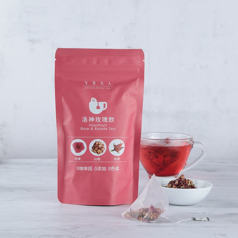 洛神玫瑰饮(12入/袋)│三角立体茶包·无咖啡因·调整体质 - 茶 - 其他材质 