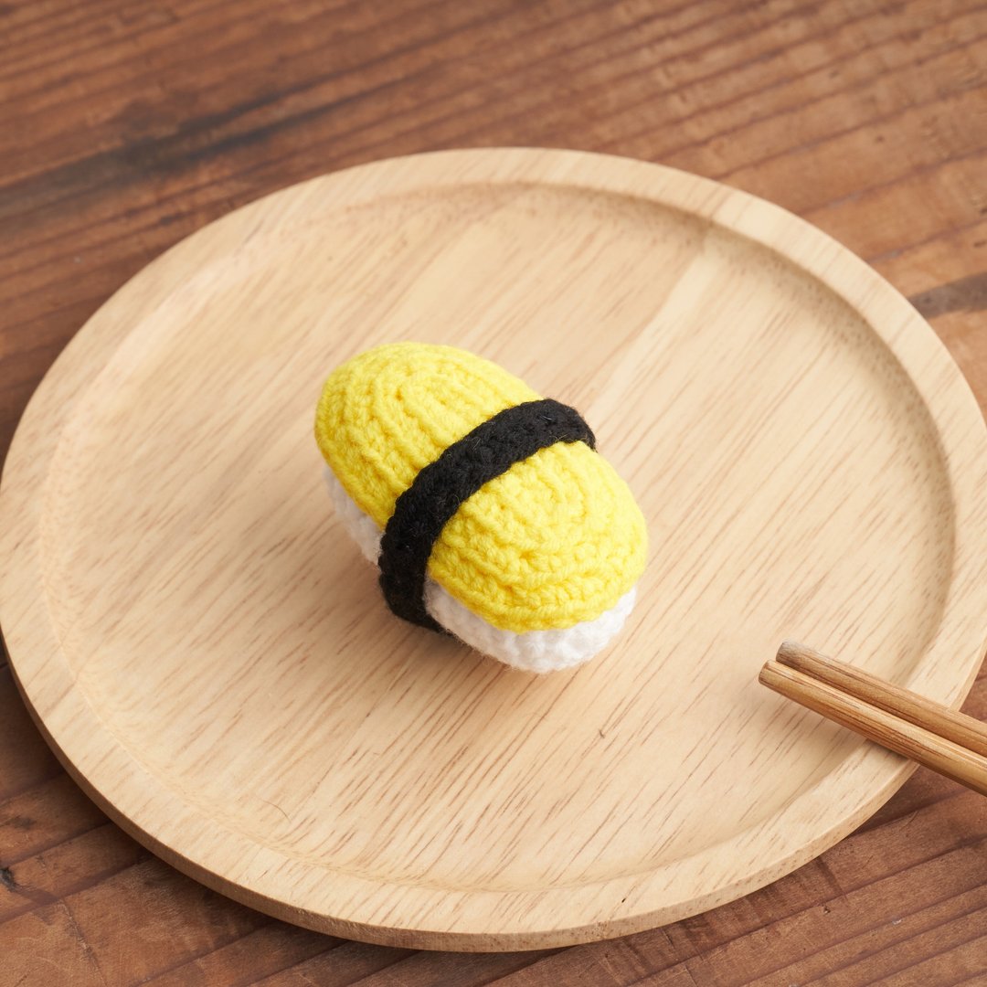pom pom sushi 针织寿司【玉子】 - 玩具 - 聚酯纤维 