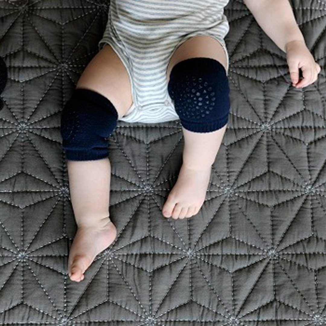 GoBabyGo 宝宝爬行防滑护膝 - 深蓝 KneePads - Petroleum Blue - 其他 - 棉 蓝色