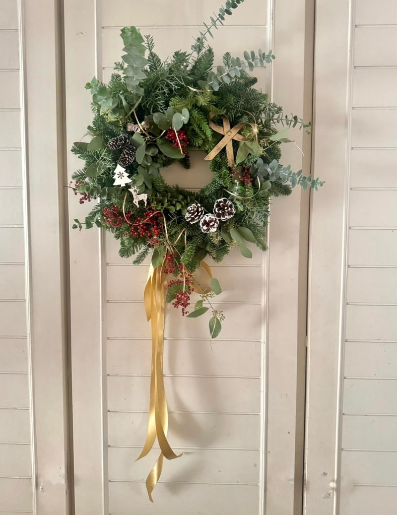 Masako  诺贝松圣诞花圈 限量 - 干燥花/捧花 - 植物．花 