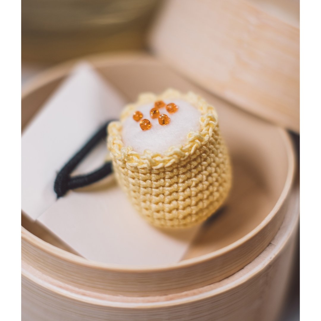 香港地道 大大粒烧卖发圈 - 发饰 - 棉 黄色
