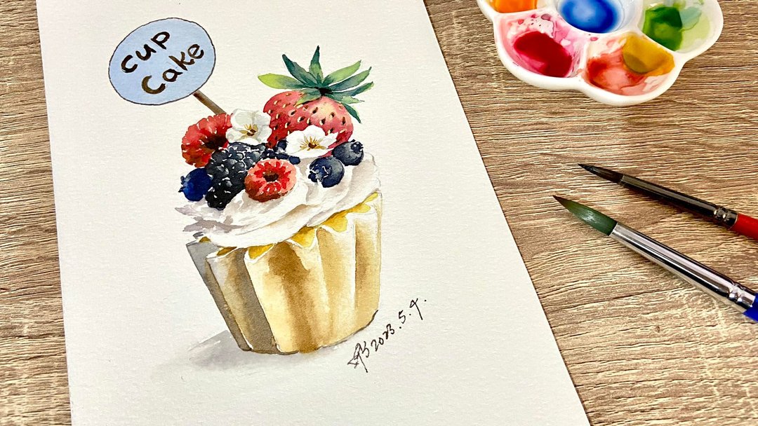 朵丽水彩食绘教学 - 插画/绘画/写字 - 纸 