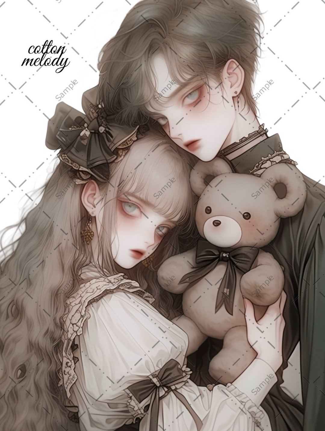 original sticker no.685 人物贴纸 原创贴纸 人物贴纸 女孩贴纸 原创人物贴纸 - 贴纸 - 纸 