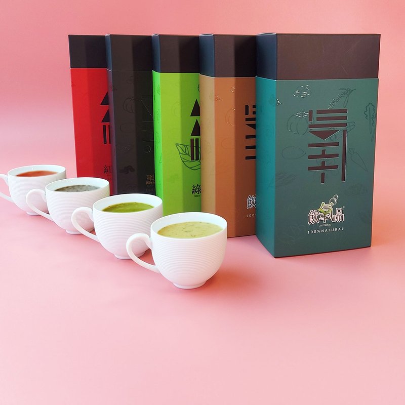 【任选2盒】饮氧品/红/黑/绿宝食随身包(25g/7包/盒) - 谷物麦片 - 新鲜食材 多色