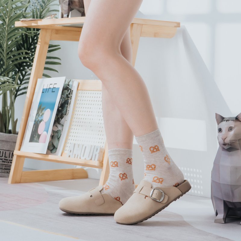 【复古文青】MIT舒适女拖鞋。真皮。杏雾沙8310 - 拖鞋 - 真皮 卡其色