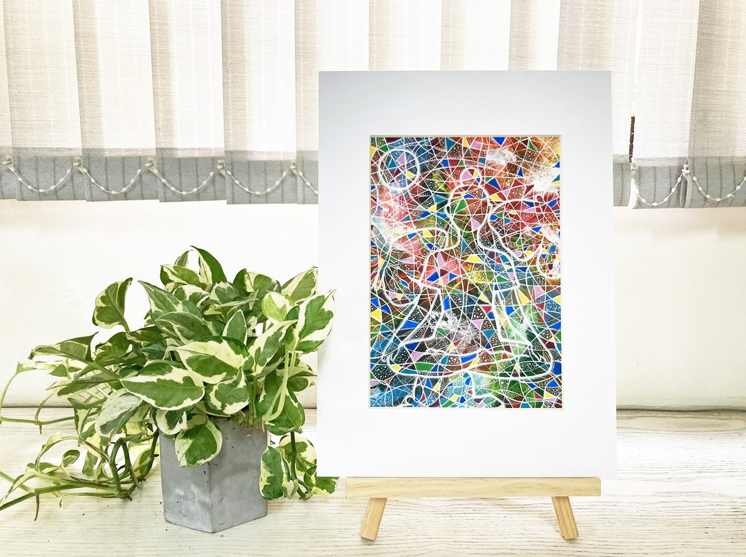 心的流动 8 l 艺术微喷 l 限量版画  Giclée Art Print - 海报/装饰画/版画 - 纸 多色