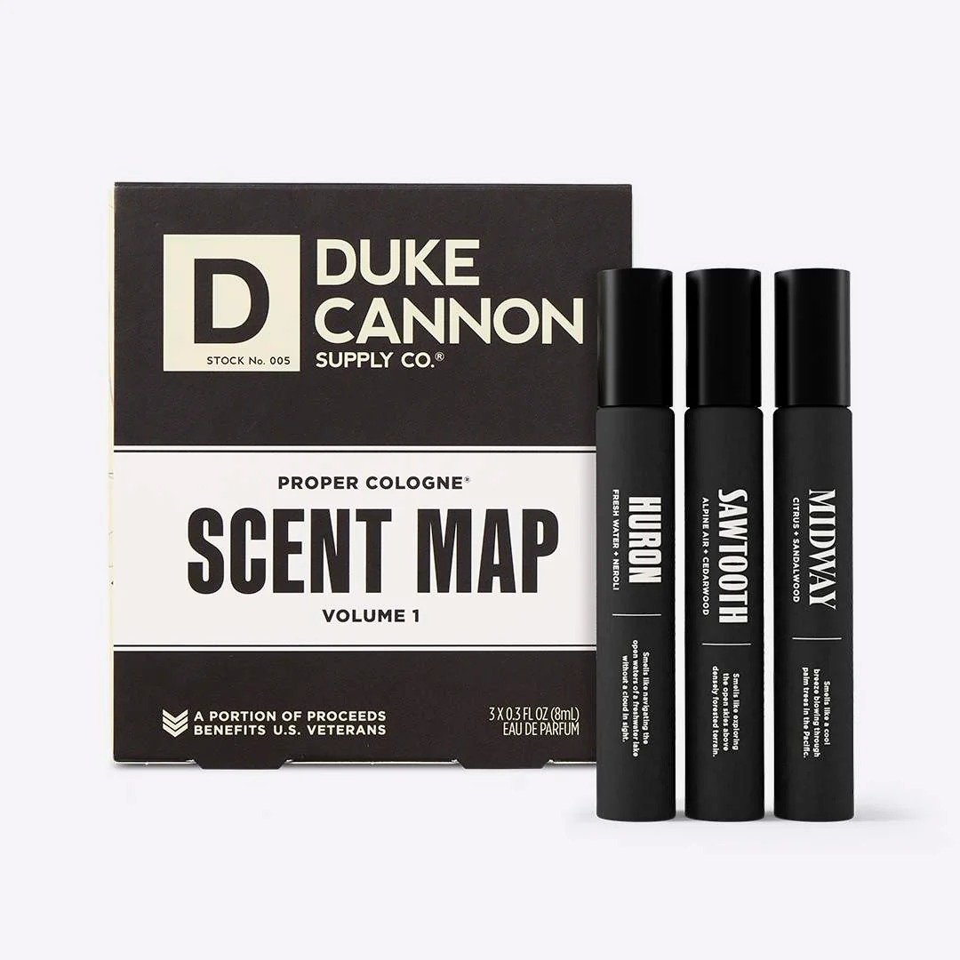 Duke Cannon 正宗古龙水香水地图 (三瓶装) - 香水/香膏 - 植物．花 绿色