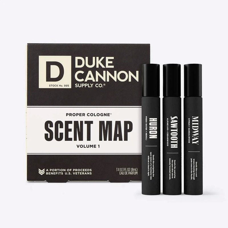 Duke Cannon 正宗古龙水香水地图 (三瓶装) - 香水/香膏 - 植物．花 绿色
