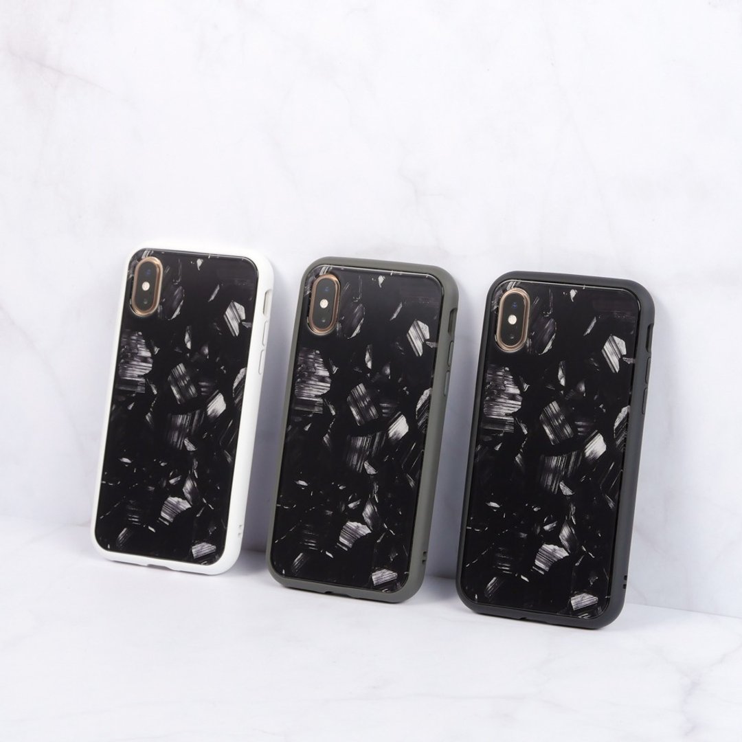 Mod NX边框背盖手机壳∣独家设计-星夜矿石 for iPhone - 手机配件 - 塑料 黑色