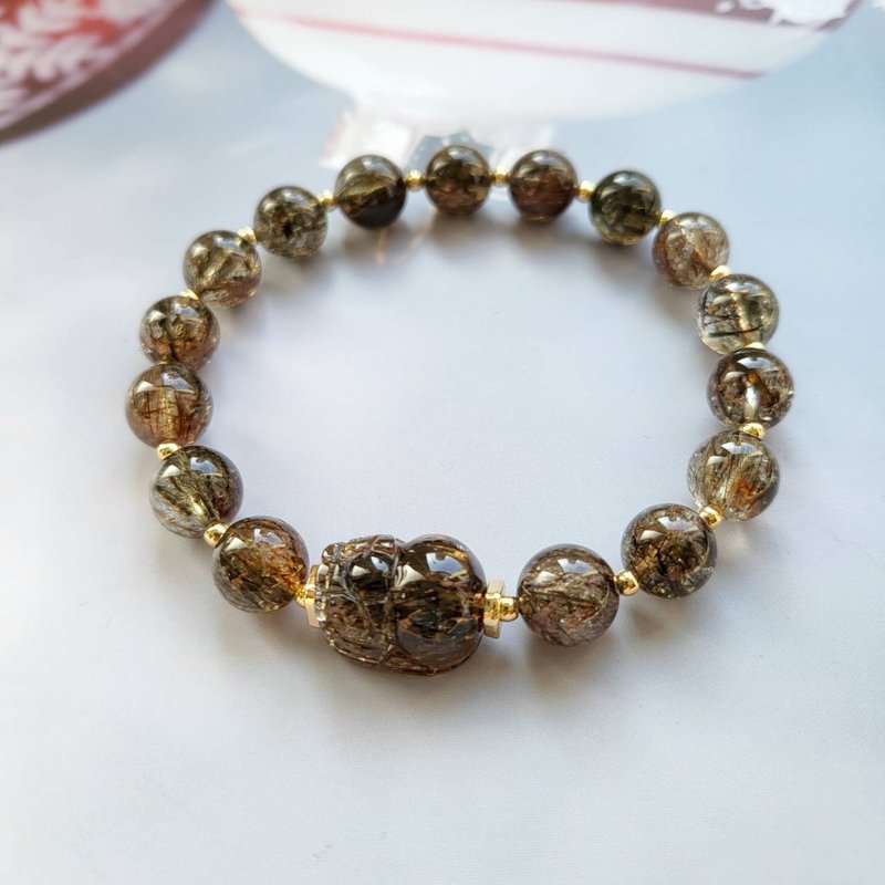 顶级黑金超七貔貅/黑金超七手链~纯粹系列 - 手链/手环 - 水晶 