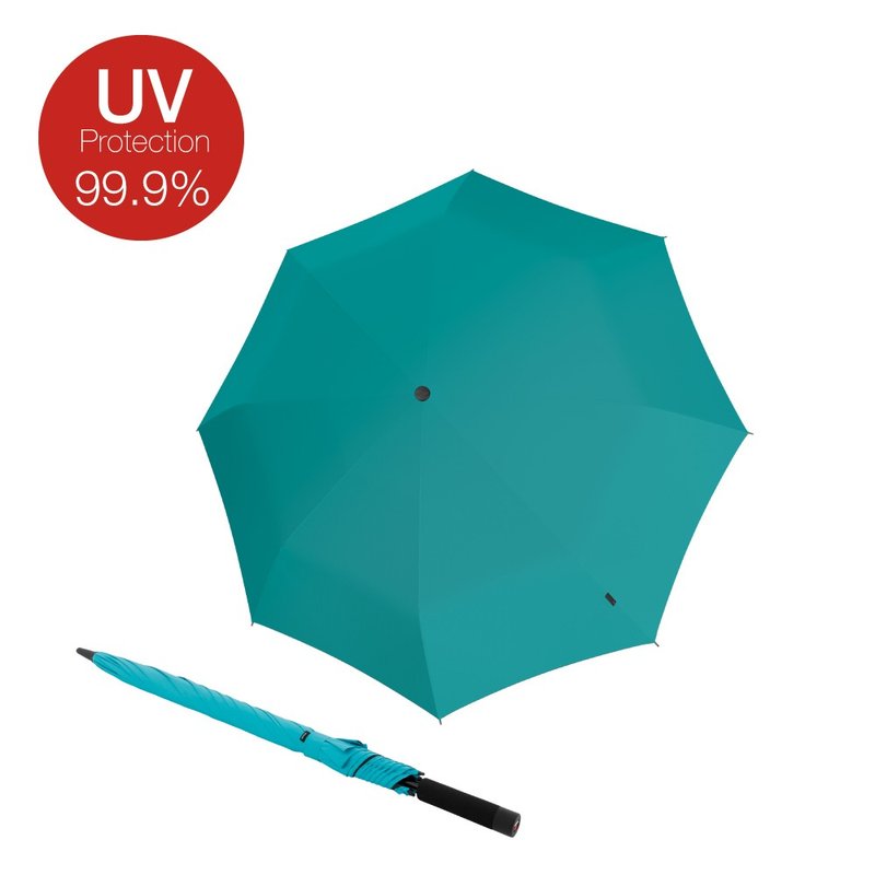 【Knirps德国红点伞】U.900 极轻直立手动伞(黑胶防晒)-Turquoise - 雨伞/雨衣 - 聚酯纤维 多色