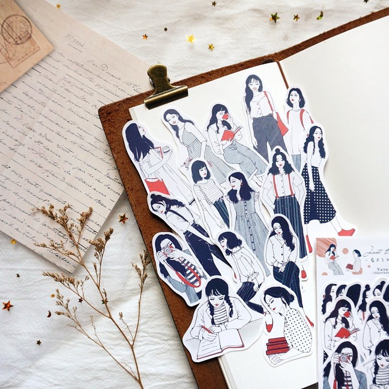 【Just Blue】贴纸组 - 贴纸 - 纸 蓝色