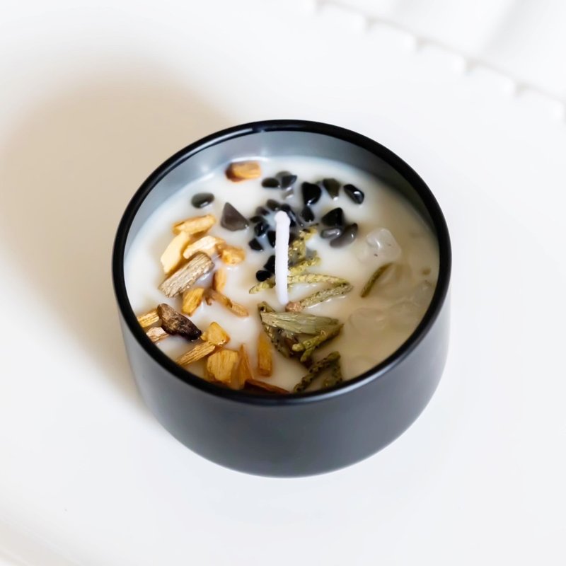 圣木净化蜡烛 天然大豆蜡烛 铁盒款 单颗蜡烛 - 蜡烛/烛台 - 蜡 白色