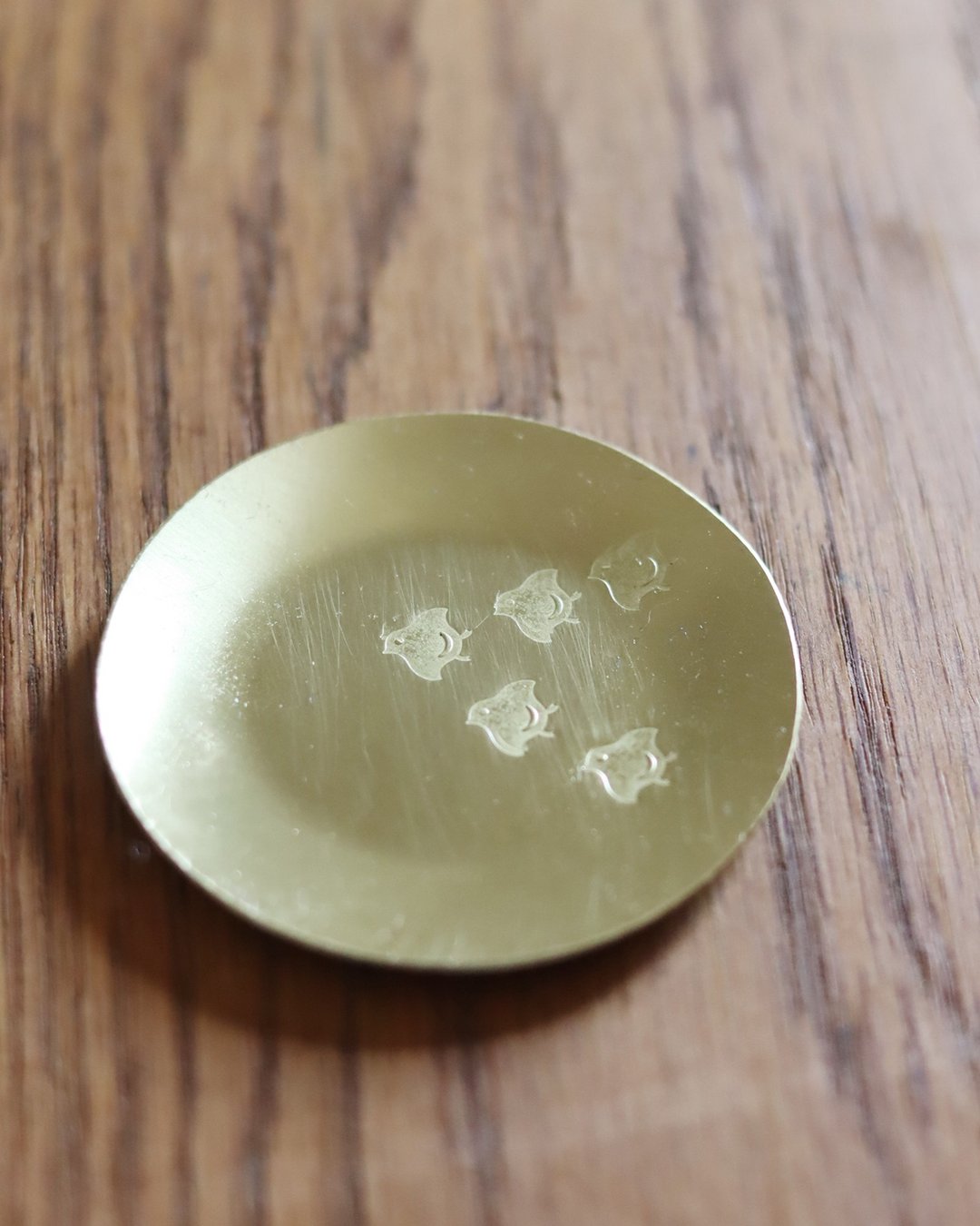 红叶花纹 黄铜豆皿 小盘子 饰品盘 - 其他 - 铜/黄铜 金色