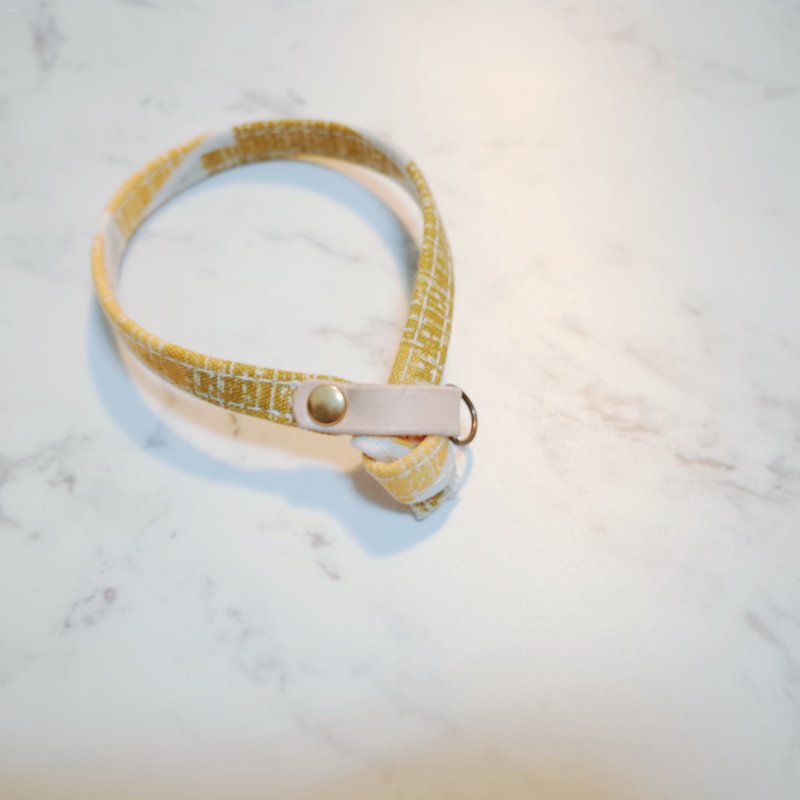 猫 项圈 三角形的树 棕色 附铃铛 - 项圈/牵绳 - 棉．麻 橘色