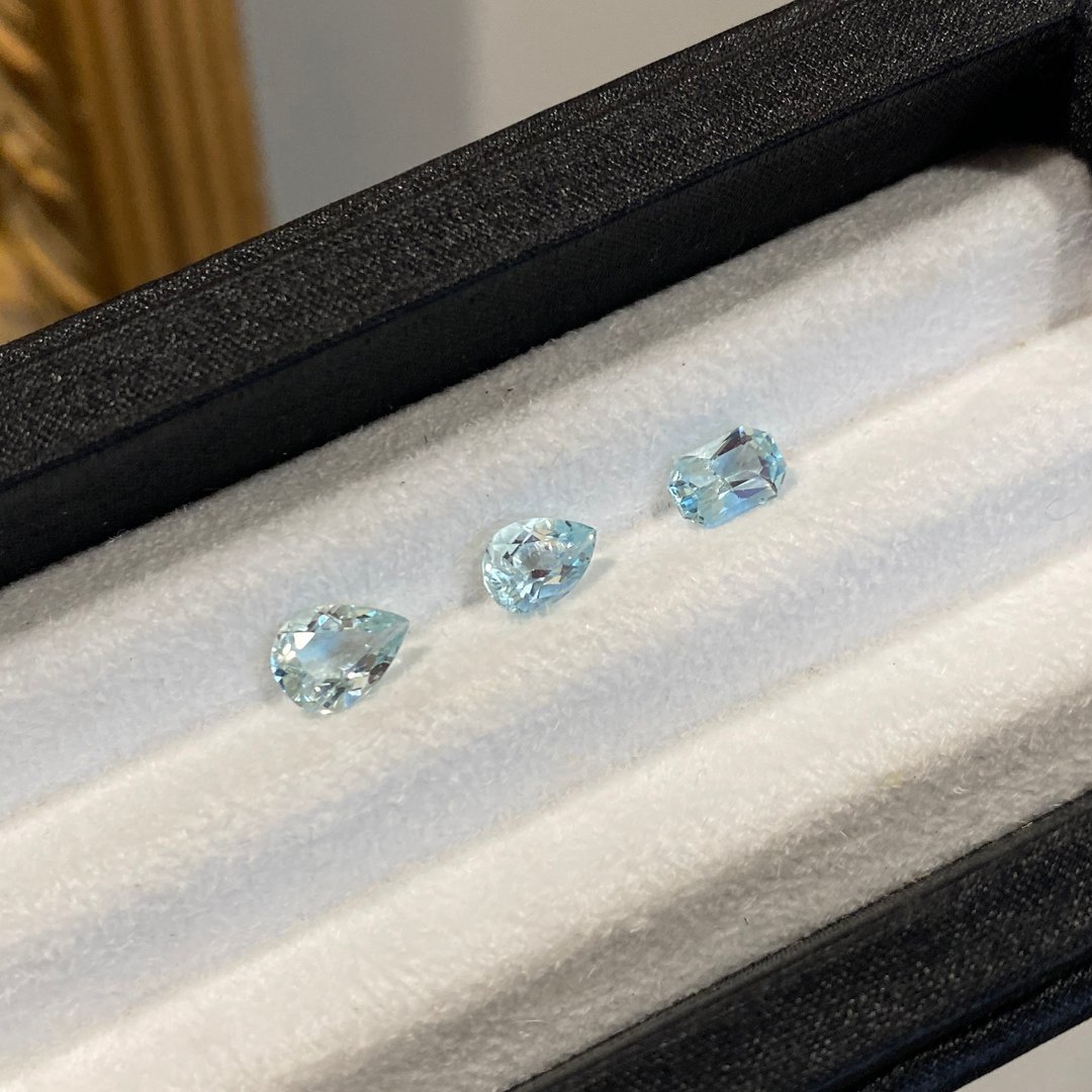 【裸石】海蓝宝石 Aquamarine LAQ36//LAQ50/LAQ52 - 项链 - 宝石 蓝色