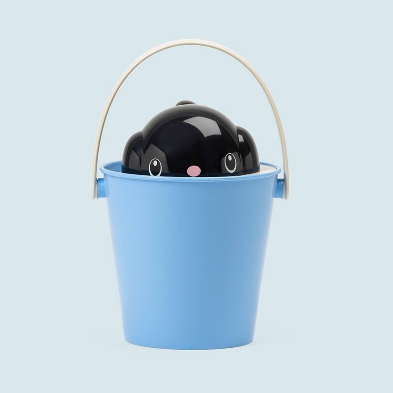 Crock小狗造型储粮桶-黑狗蓝桶 附不沾手大勺子 - 碗/碗架 - 塑料 