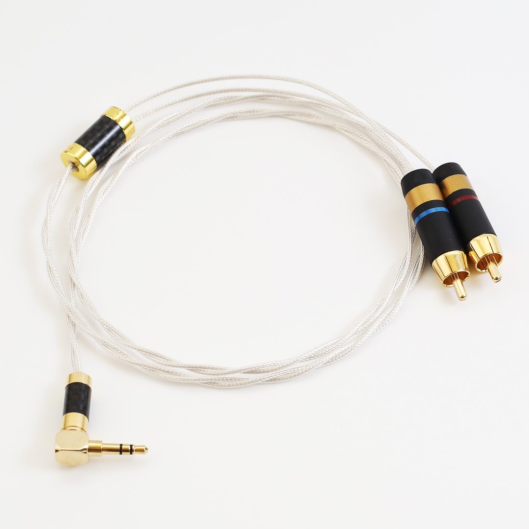 纯银3.5转二RCA音频线【川木】全新现货【W271】 - 数码小物 - 其他材质 