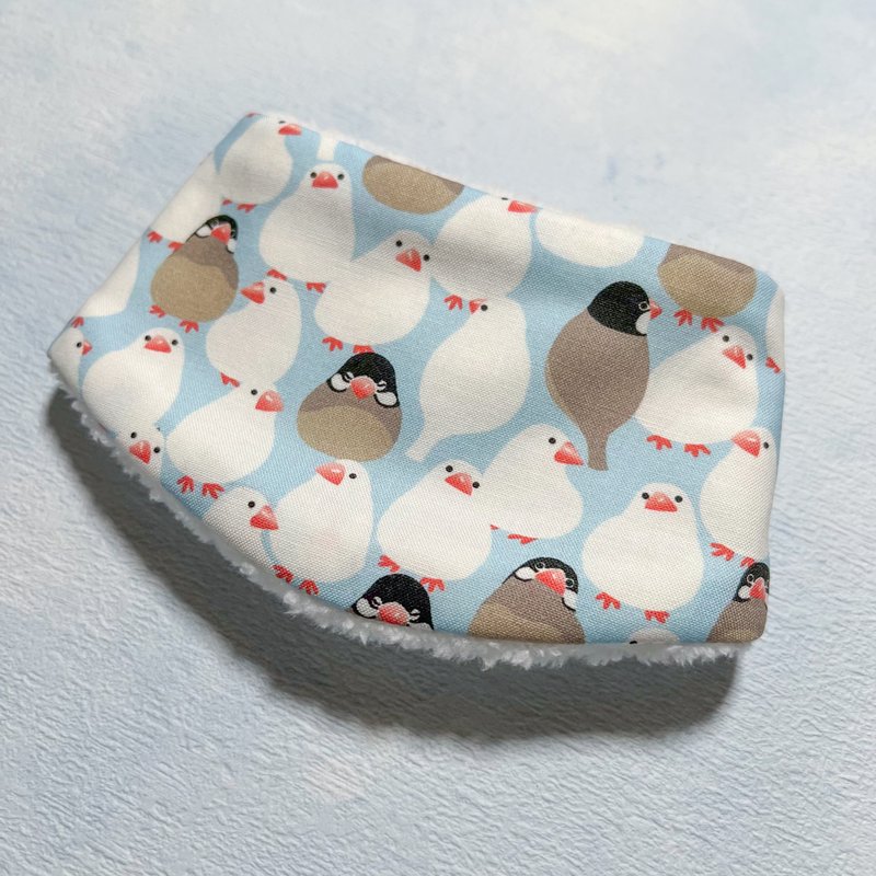 毛绒保暖宠物脖围 宠物围巾 -- 小文鸟 - 项圈/牵绳 - 棉．麻 黄色