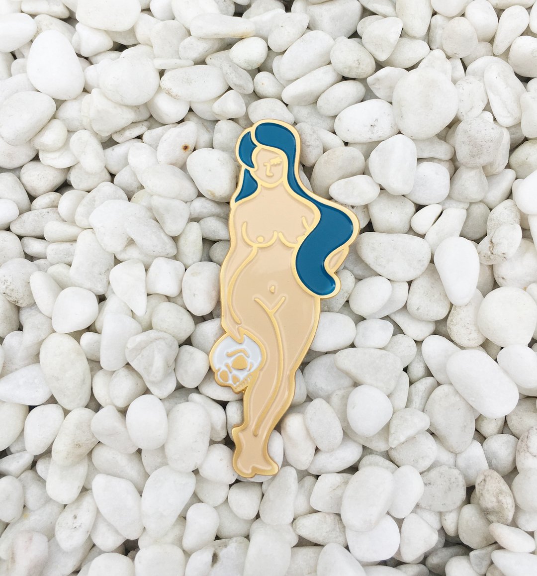 "NOWHERE" project Namel pin - Mother Nature - 胸针 - 珐琅 粉红色