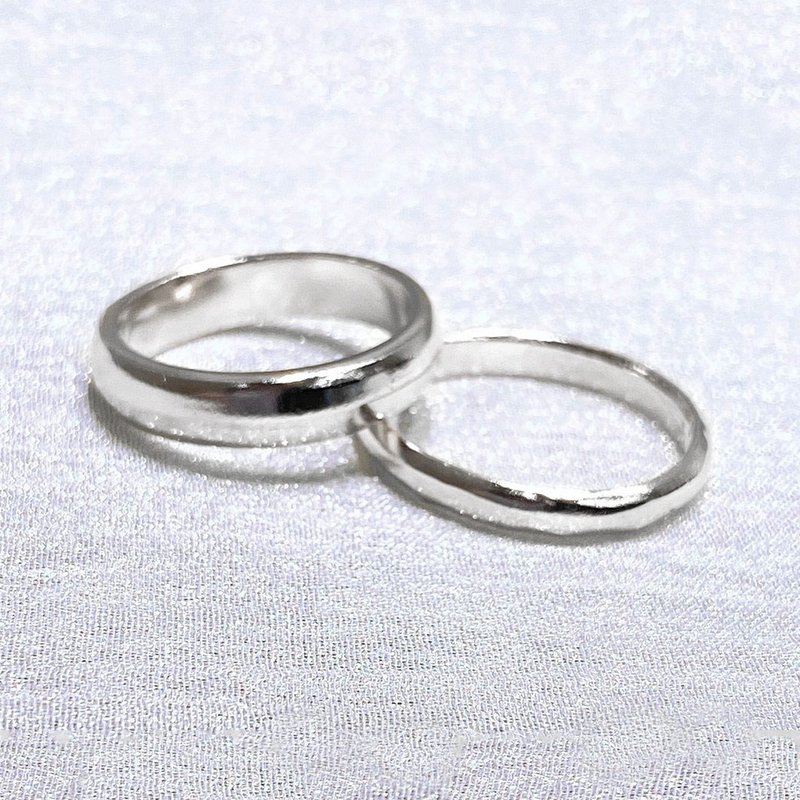 金工课程【镜面圆弧银戒】手作对戒/文化币/外语教学可/1人可 - 金工/饰品 - 纯银 