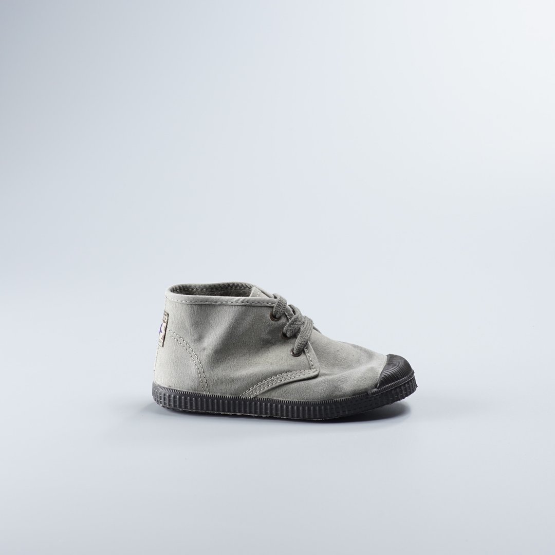 西班牙帆布鞋 Chukka 冬季刷毛 水泥灰 黑头 洗旧 960777 童鞋 - 童装鞋 - 棉．麻 灰色