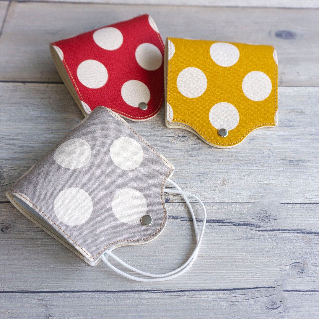 Mask Case [Polka Dot Canvas] Domestic Dot Gray Red Mustard Antibacterial Mask KA01K - 口罩 - 其他材质 多色