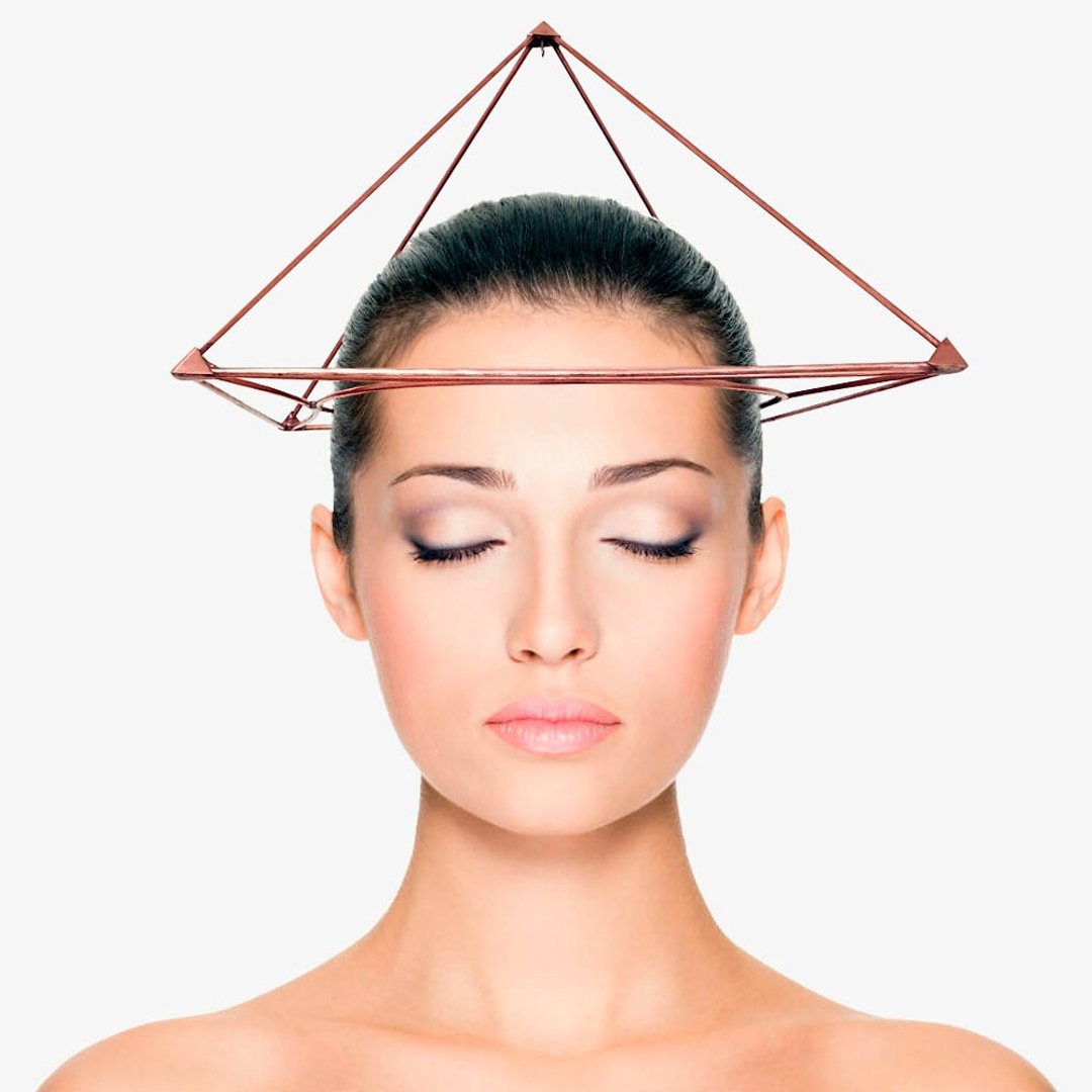 Copper pyramid healing, meditation copper pyramid, copper pyramid on the head - 其他 - 其他金属 咖啡色