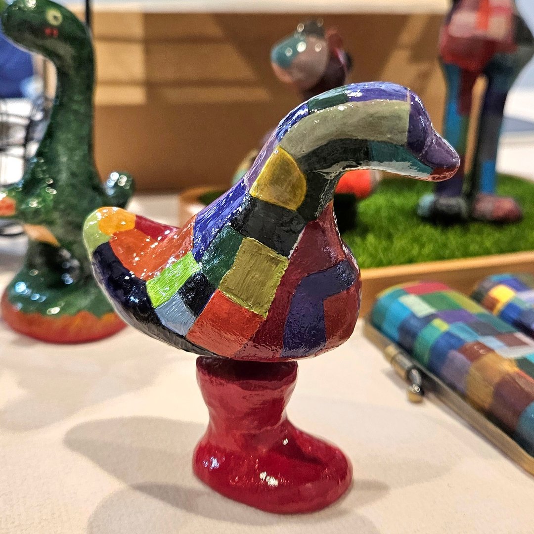【手工雕塑】独脚鸭鸭 雕塑工艺品 编号 NO.9 - 摆饰 - 粘土 多色