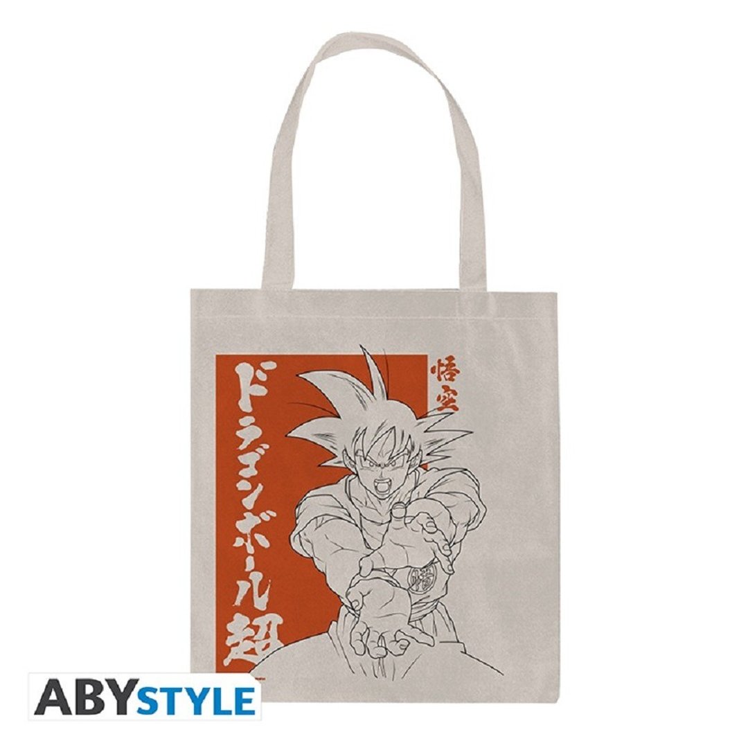 【Dragon Ball】七龙珠超-悟空托特包 - 侧背包/斜挎包 - 亚麻 橘色