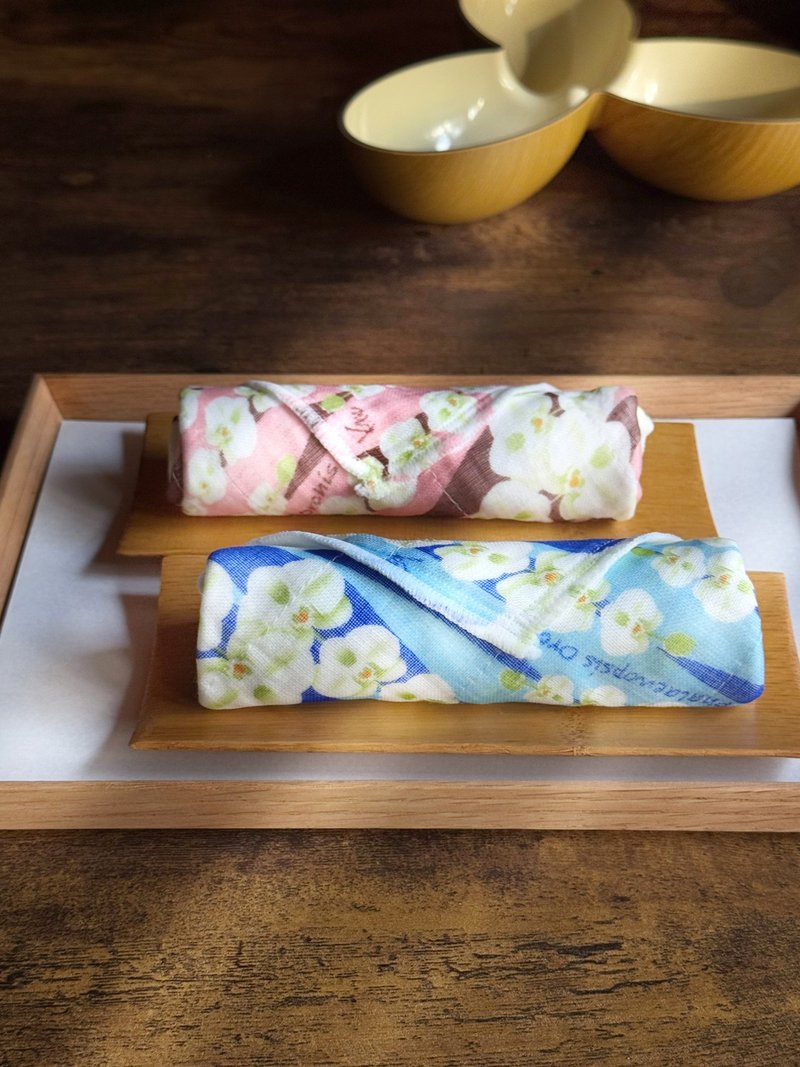 京友禅染万用巾 / 胡蝶兰 粉红色 - 毛巾浴巾 - 棉．麻 