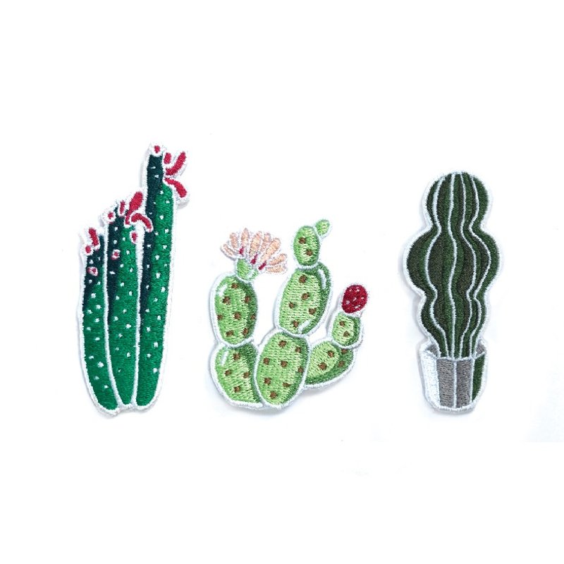 Tropical Colletion NO.2 - 徽章/别针 - 绣线 绿色