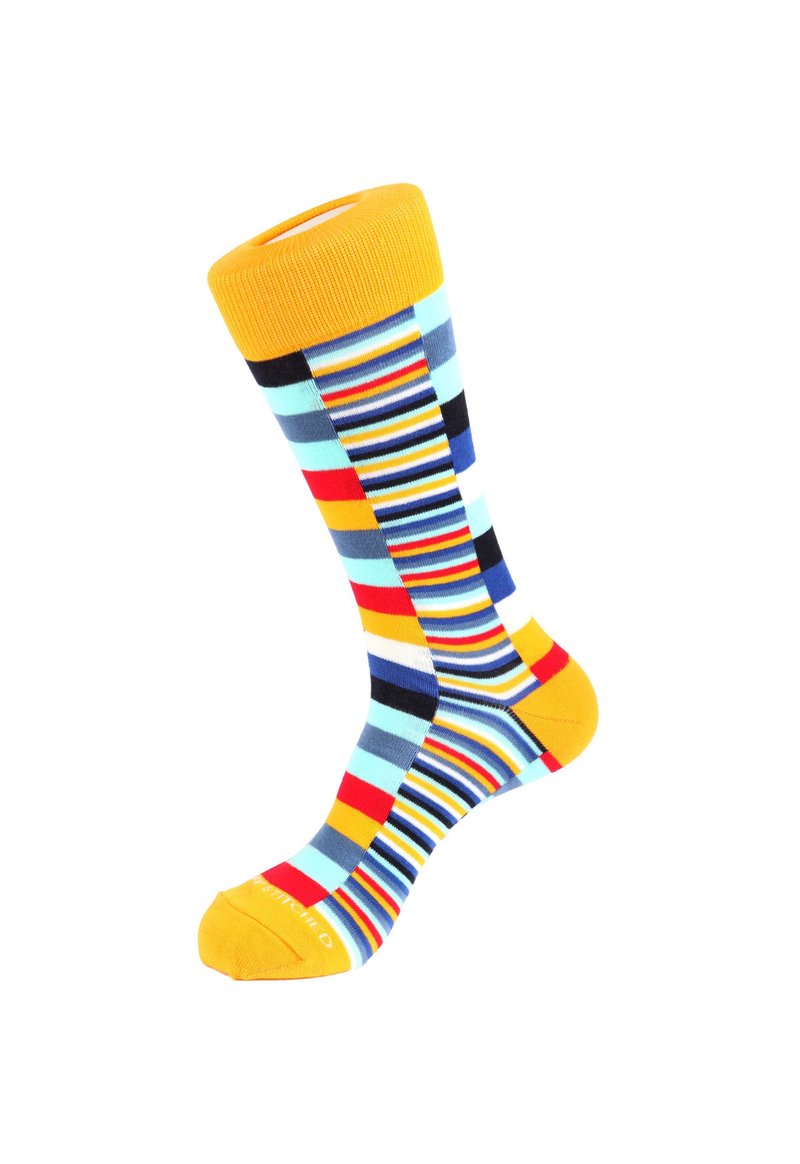 Stripe Block Socks 混色条纹袜子 by Unsimply Stitched - 袜子 - 棉．麻 多色