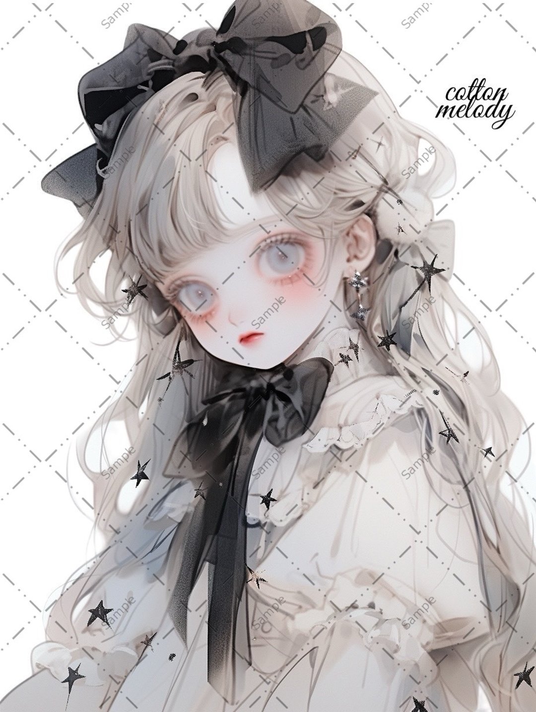 original sticker no.280 人物贴纸 原创贴纸 人物贴纸 女孩贴纸 原创人物贴纸 - 贴纸 - 纸 