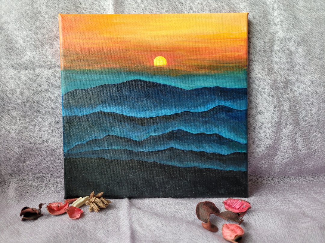 当下的力量(手绘塑胶彩/压克力)挂画 - 海报/装饰画/版画 - 颜料 
