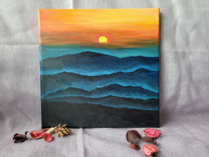 当下的力量(手绘塑胶彩/压克力)挂画 - 海报/装饰画/版画 - 颜料 