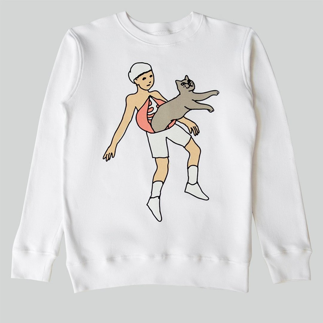 Karl sweatshirt - 男装针织衫/毛衣 - 棉．麻 白色