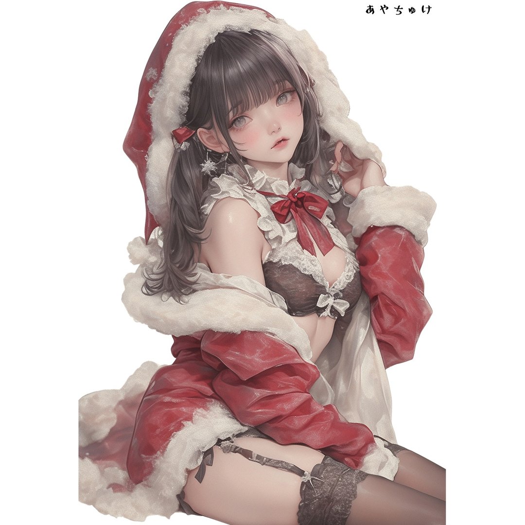 【12月新品3】07-107-0008 人物贴纸 圣诞女孩 - 贴纸 - 纸 