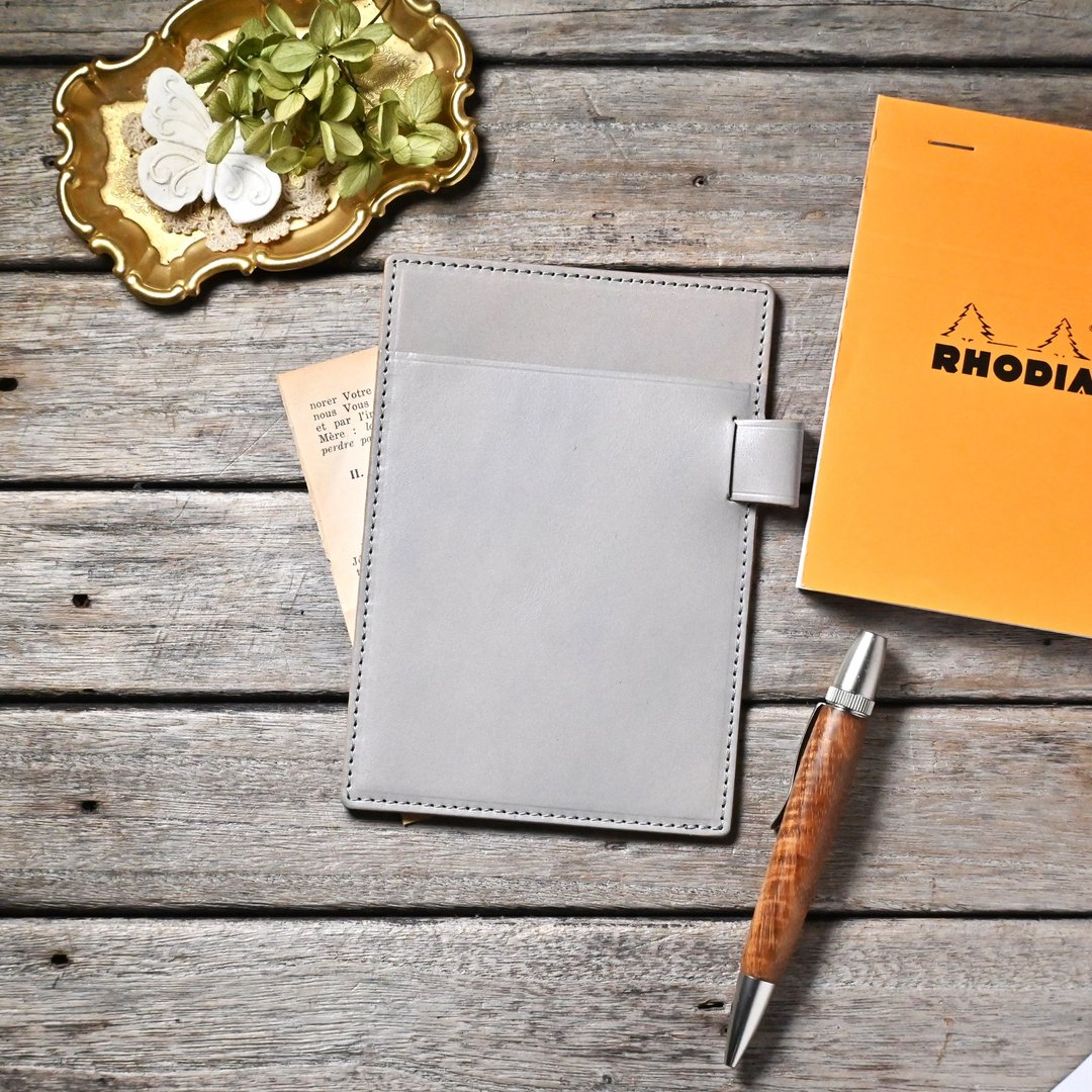 记事本套 Rhodia 13 皮革 A6 适用尺寸 - 笔记本/手帐 - 真皮 黑色