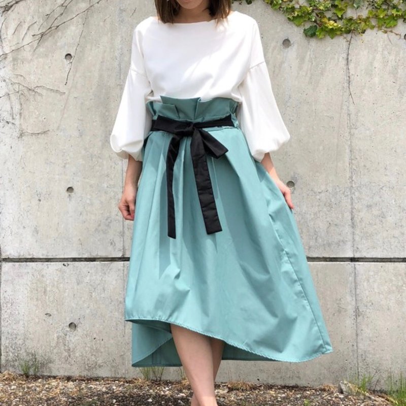 Mint green flare skirt - 裙子 - 其他材质 绿色