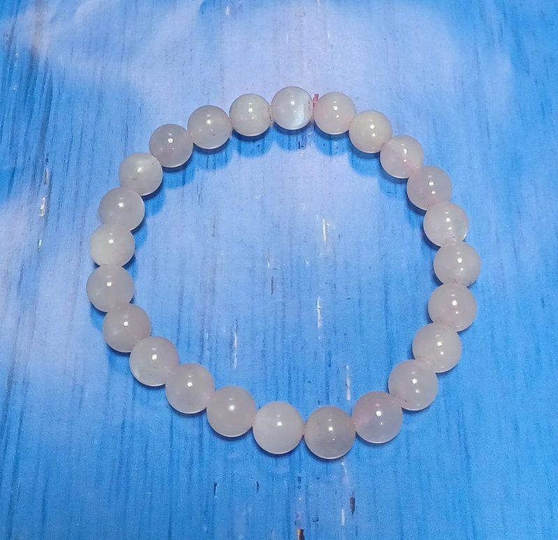 粉月亮串珠手链 - 手链/手环 - 半宝石 