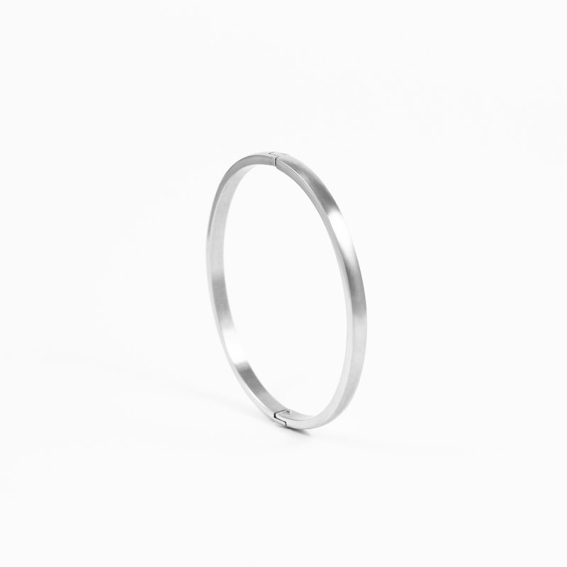 比比趣味严选系列-雾面经典椭圆手环/大 不锈钢手环 - 手链/手环 - 不锈钢 