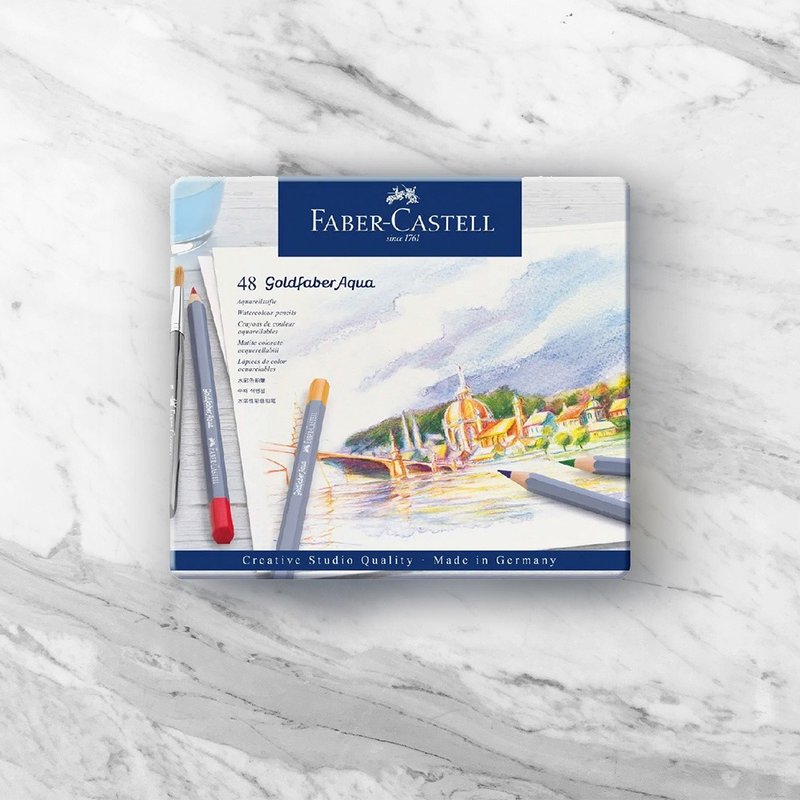 Faber-Castell GOLDFABER水性色铅笔48色/铁盒(原厂正货) - 其他 - 其他材质 多色
