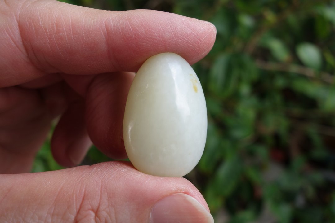 新疆和阗玉 籽料 16.4克 籽玉 白玉 Jade 原石 和田玉 山奇艺术 - 其他 - 玉石 白色