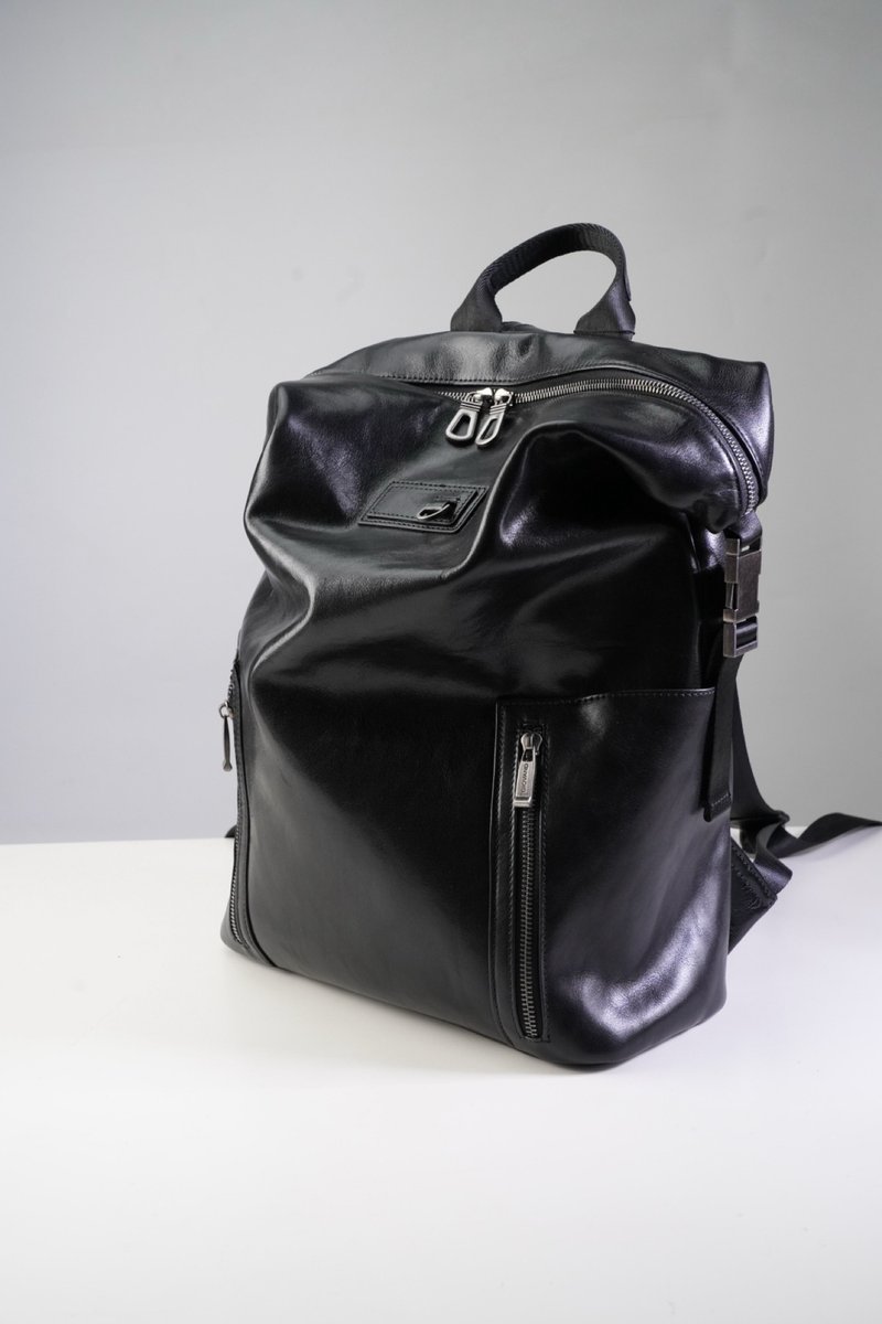 高级定制 牛皮后背包 Backpack - 后背包/双肩包 - 真皮 黑色