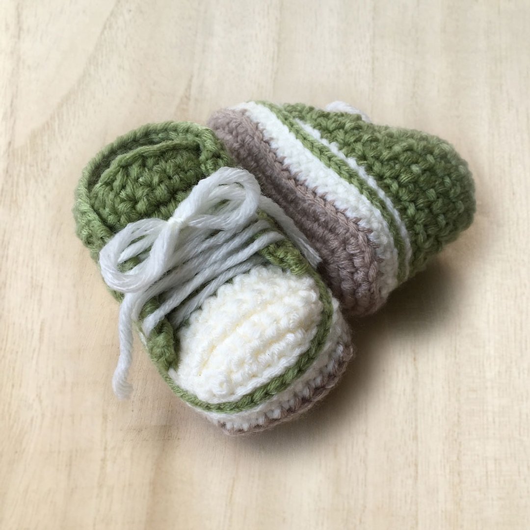 Weavy Baby Sneaker Thick Cotton Crochet Baby Booties Winter Socks Footwear Shoes - 童装鞋 - 压克力 绿色