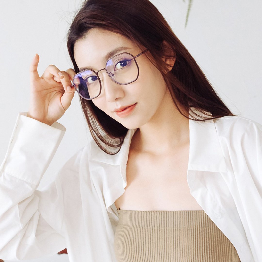 赫尔辛基的歌剧乐颂│鹿角棕金属镶嵌TR90光学框UV400滤蓝光眼镜 - 眼镜/眼镜框 - 其他金属 咖啡色