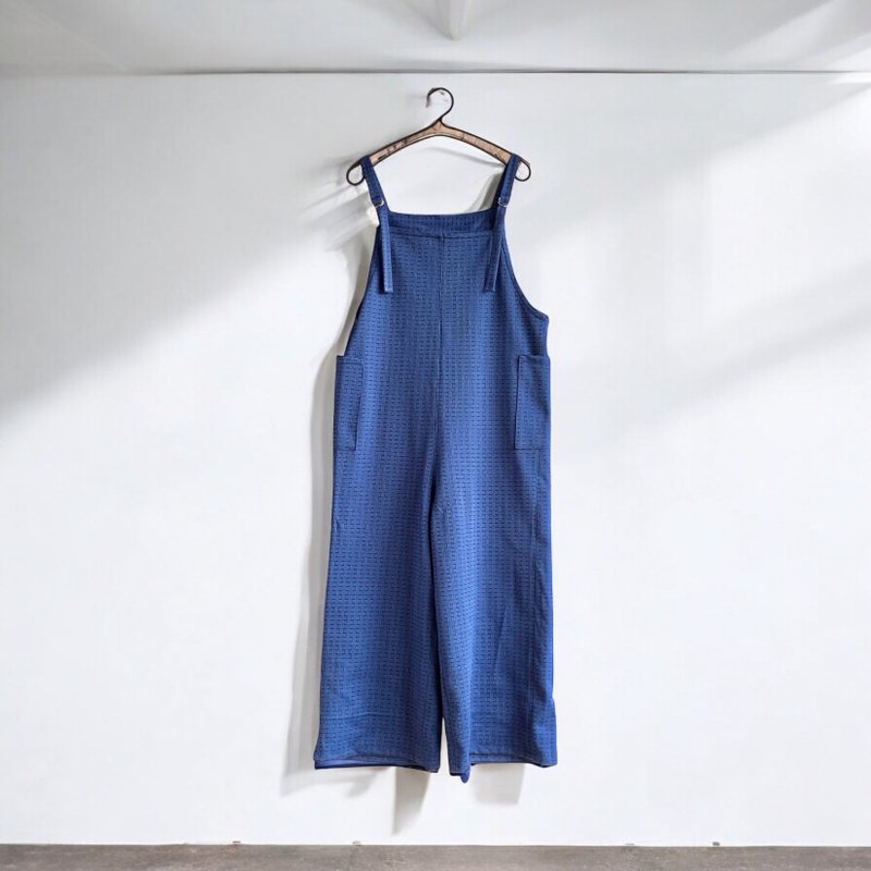 Pinkoi 代购 - 简约吊带裤【含运费】和服改造 蓝色 - 女装长裤 - 棉．麻 蓝色