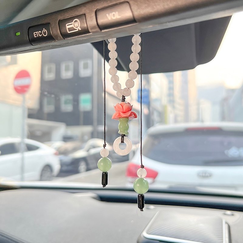 莲花念珠 车镜配件，汽车装饰 - 吊饰 - 其他材质 多色