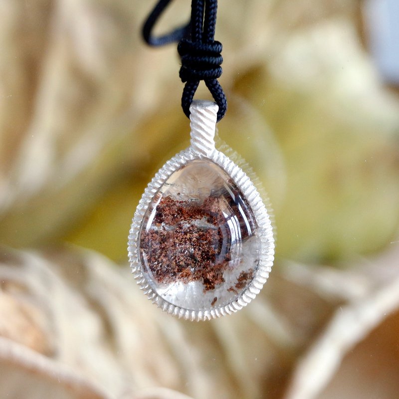 原创设计孤品 天然异像水晶彩幽灵水晶吊坠 附检测证书 - 吊饰 - 水晶 多色